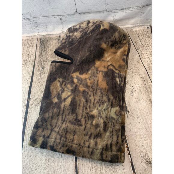 CAMO Men’s Orange Fleece Reversable Face Mask Hood / Size: One Size - Picture 2 of 6